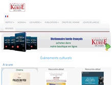 Tablet Screenshot of institutkurde.org